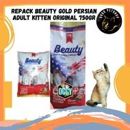 REPACK ORIGINAL 750GR ORIGINAL Beauty Gold Persian Adult Kitten Cat Food