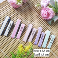 (6 pcs) PREMIUM KOREAN CANVAS RIBBON COATED CLIPS 4 CM AND 5 CM PRICE PER 6 pcs Available in 2 sizes
