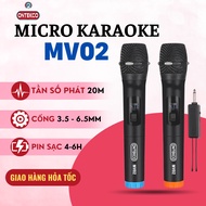 Mic không dây bluetooth Chính hãng ONTEKCO E6s/ E6/ MV02 - Chuyên Dụng cho Loa kéo amply gia đình