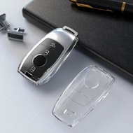 TPU Transparent Car Key Case Cover for Mercedes Benz E C S GLC Class E200 E400 E63 W213 S550 S560 C2