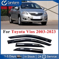 Rain Visor For Toyota Vios 2003-2023 Door Visor Rain Guard Window Visor 4 car window Rain Visor