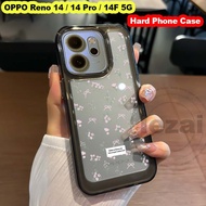 Casing OPPO Reno 14F 14 Pro 5G 2025 OPPO Reno14F Reno14 Reno14Pro 5G Casing Flower Hard Shockproof B
