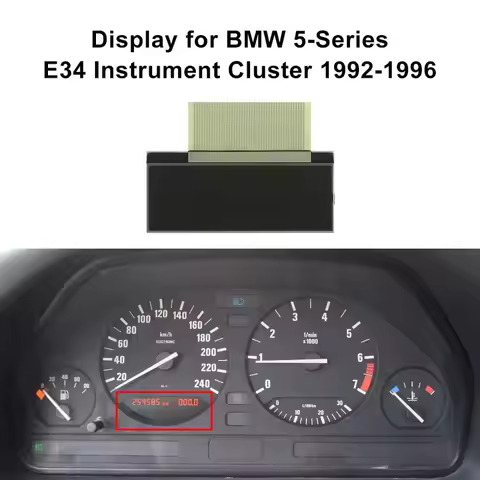 LCD Display for BMW 5-Series E34 Instrument Cluster Car Display Screen