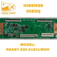 HISENSE TV TCON BOARD OR RIBBON 50E6Q