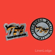Taekwondo Malaysia TM (WT) Logo patch paches (gum iron on)