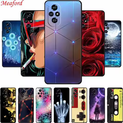 For Honor 200 Pro Case 200Pro Black Silicone Soft Back Cover Case For Honor 200 Pro Phone Case Cover