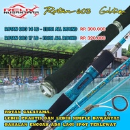Fishing Rod Relix Nusantara Rattan 603 14lb 17lb Travel Rod