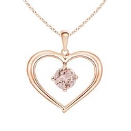 【Civetta Spark】Swarovski 施華洛世奇單顆水鑽項鍊-Sweet Heart Necklace
