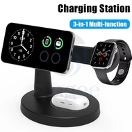 Singee 3 In 1 Magnetic Wireless Charger Stand For  iPhone 16 15 14 13 Pro Max  Watch 9 8 AirPods Pro