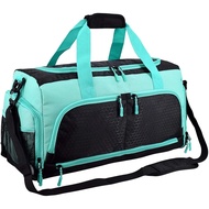 Wholesale Custom Fashion logo Foldable Sport Gym Women Mens Waterproof Travel Duffel Bag pink Duffel