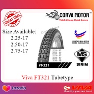 TAYAR VIVA TUBE-TYPE TYRE FT321 2.25x17 225x17 2.50-17 250-17 FT321