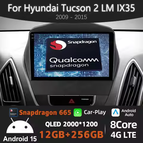 Android 15 Car Radio For Hyundai Tucson 2 Lm Ix35 2009 - 2015 Multimedia Video Player GPS NAVI 2DIN 