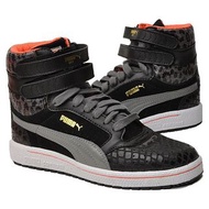 PUMA 懷舊系列黑色豹紋高筒女鞋 CP值最高 最便宜 US 7-1/2號