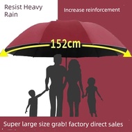 umbrella uv protection 100% umbrella big size Payung 152cm 152cm Payung mudah alih dua belas tulang 