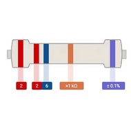 Metal Film Resistor DIP 1/4W Color Ring 0.1% Precision 226k/300k/330k/360k/390k/400K