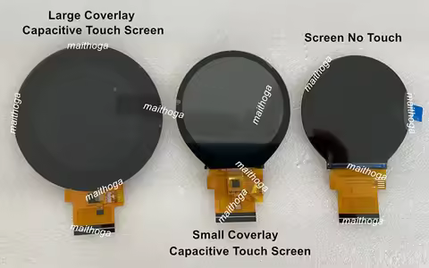 IPS 2.1 inch 40PIN 262K TFT LCD Round Screen (Touch/No Touch) ST7701 Drive IC 480*480 RGB+SPI Interf