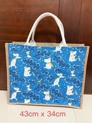 全新 姆明 阿美 Moomin 手提袋 麻布袋 環保袋 購物袋 Tote Bag Shopping