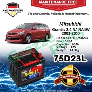 Münster Robust MF CMF 75D23 | 75D23L (60AH) Car Battery Bateri Kereta for Mitsubishi Grandis 2.4 NA 