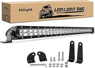Nilight - 40005C-A 31inch 150W Spot & Flood Combo Single Row 14500LM Off Road LED Fog & Driving Roof