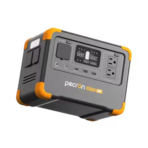 E500LFP Portable Power Station, 600W/576Wh Solar Generator, Power Station LiFePO4 Battery Backup, Fa