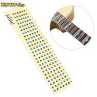 TIOMNV56H4 2PCS Fingerboard Frets  Sticker, PVC Fret Markers Fretboard Note Decals, Premium Yellow G