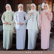 KURUNG CHE LAILA | BAJU RAYA | RETRO | KLASIK | PREMIUM COTTON