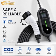 Car Portable EV Charger PHEV Car Charger Adapter 5m/10m 3.5kw/7kw Wallbox Digital UK Socket EU TYPE2
