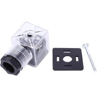 5pcs Solenoid Coil Plug, Hydraulic Solenoid Coil Connector Socket Valve, Hydraulic Solenoid Coil Val