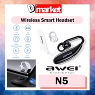 AWEI N5 Sport Wireless Earphone Bluetooth 5.0 Ear-hook Headset Noise Reduction HiFi Stereo Sound Gaming Earset