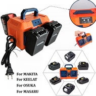Multi charger batery HomeShop 2/4/6‑Slot Battery Organizer & Charging Rack for Makita/TANZU/OSUKA/MA