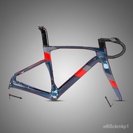 Twitter New Coming 700c Racing Road Bike Frame Hidden Disc Brake With Drop Bar Handlebar Thru Axle F12X100 R12X142mm 28c