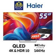 (Free Shipping) HAIER 65" / 55" 4K HDR Google QLED TV H65S90EUX / H55S90EUX [Free Wireless Keyboard 