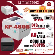 4xGIFT Xprinter XP-460B/XP-420B A6 Thermal Printer Waybill Barcode Shipping Label Consignment Note P