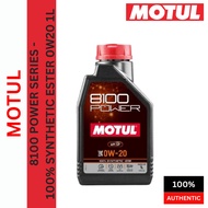 XWC00089 MOTUL 8100 Power 0W20 100% Synthetic Ester SP Performance Engine Oil 1L