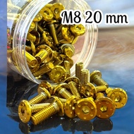 SKRU DISC YAMAHA HONDA Y15 Y16 LC135 LCV8 NMAX NVX RS150 RSX150 VARIO ADV 160 SYM SCREW DISC PLATE