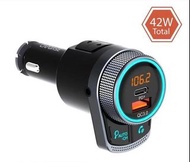 Capdase CA00-P001 藍牙FM 頻率發射器連接手機 平板電腦+USB充電器