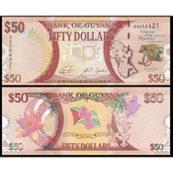 Guyana 2016 50th-year of independence Commemorative 50 Dollars UNC (P-41)