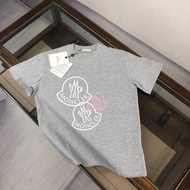 2026 New Style MONCLER Men Women Printed T-Shirt Sports T-Shirt Outer Wear T-Shirt Commuter T-Shirt 