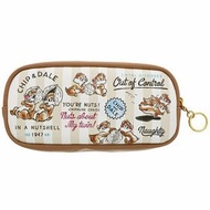 迪士尼 Chip & Dale - Chip & Dale 鋼牙與大鼻 拉鍊鉛筆盒 筆袋(平行進口)