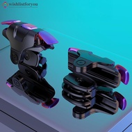 Wishlistforyou 1Pair Metal Iridescent Button Game Controller Grips King Chicken 3rd Gen Physical Aux