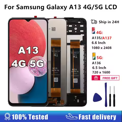 A13 Display For Samsung Galaxy A13 4G 5G LCD Display Touch Screen Digitizer Assembly For Samsung A13