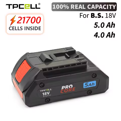 TPCELL 4AH/5AH For ProCORE 18V Professional 21700 Battery 18V Li-ion Replacement for BAT609 BAT618