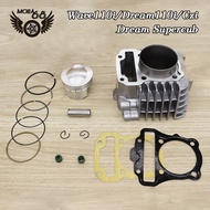 เสื้อสูบ+ฝาสูบแต่ง เวฟ110i/ดรีม110i/ดรีม/ดรีมซุปเปอร์คัพ ฝาวาว์ล 28*24+ลูก56/57มม