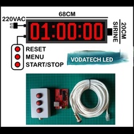 Controller Timer Stopwatch Count Up + Count Down Running text + tombol