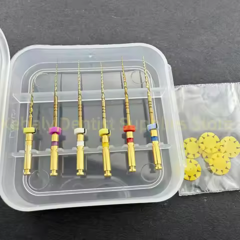 2x6pcs/pack Dental Endo Blue Rotary Files Endodontic Files Nickel Titainium Instrument For Root Cana