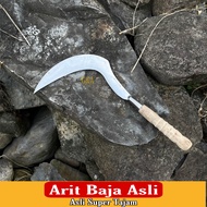 Arit Asli Super Tajam Sabit Rumput Padi Kecil - Putih Mulus Asli Jawa Timur