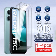 1/2/3/4pcs Tempered Glass For Xiaomi Redmi 15C Global Redmi15C 5G/4G Full Glue Screen Protector Film
