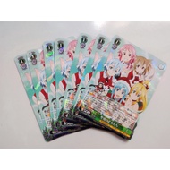 [GS FUNNY SHOP] 1 Weiss Schwarz Card Anime Character Sword Art Online - SAO - Asuna (S100-030R)