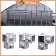 25x25mm Aluminum Alloy Square Pipe Connector Wheel Pipe Fastener