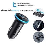 Anker 52.5W A2735 Car Charger 2 USB-C Ports 30W, USB-A 22.5W Supports Charging 2 PowerIQ 3.0 Devices